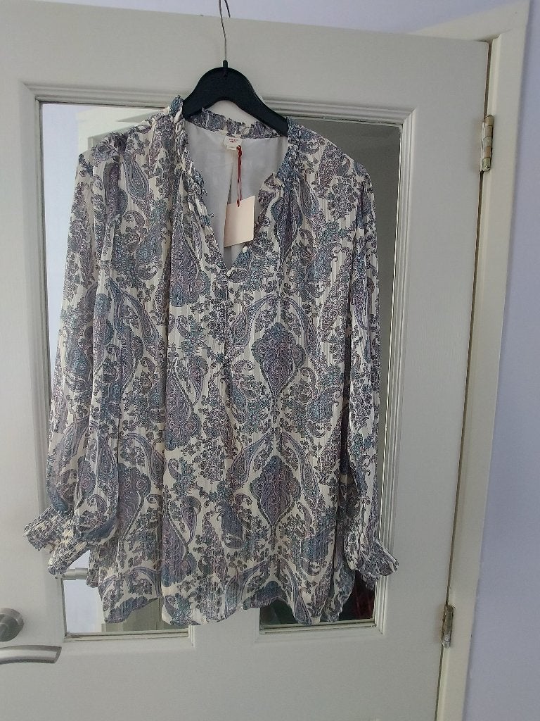 nieuwe blouse van Autres Filles mooi! 44, Ophalen, Nieuw, Maat 46/48 (XL) of groter, Paars