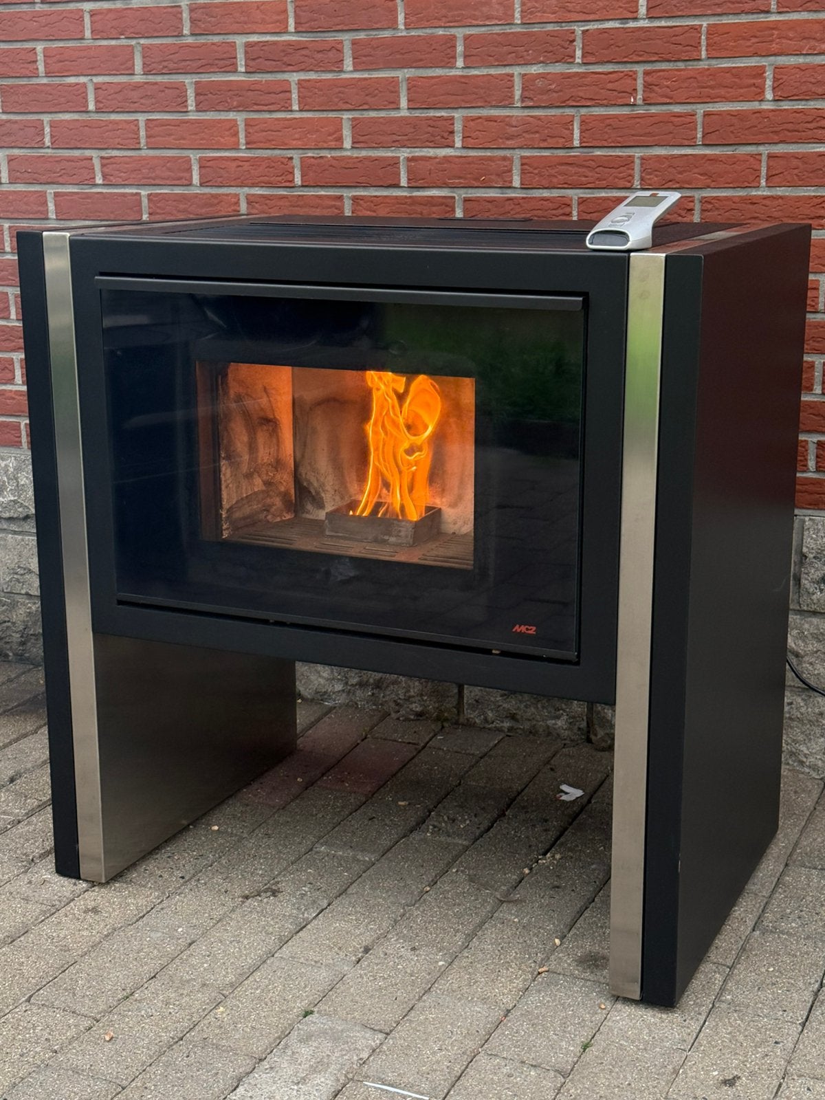 Pelletkachel mcz paronama 8,5kw gartis leveren, Ophalen of Verzenden, Zo goed als nieuw, Hout, Houtkachel