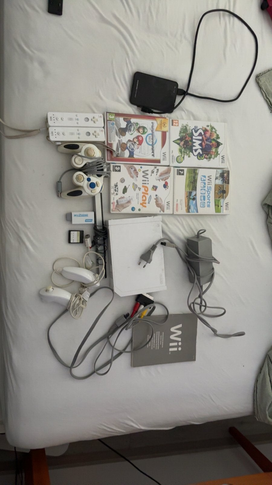 Modded Wii met GameCube ondersteuning en games, Ophalen of Verzenden, Gebruikt, Met 3 controllers of meer, Met games