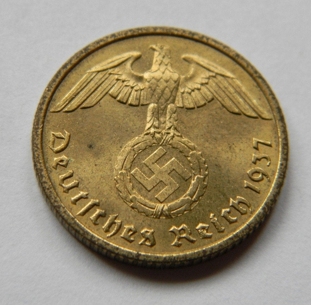 Duitse Oorlogsmunt van 5 Reichspf. 1937, Verzenden, Overige soorten, Duitsland, Overige typen
