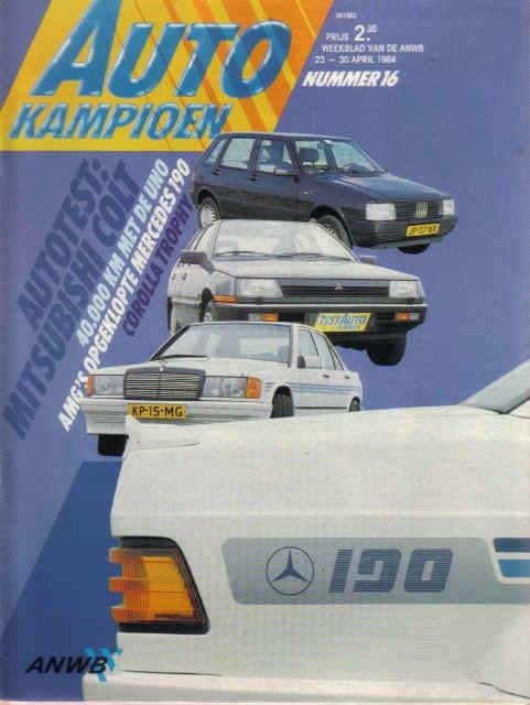 Autokampioen 16 1984 : Mercedes Benz 190E AMG - Mitsubishi, Boeken, Ophalen of Verzenden, Gelezen, Algemeen