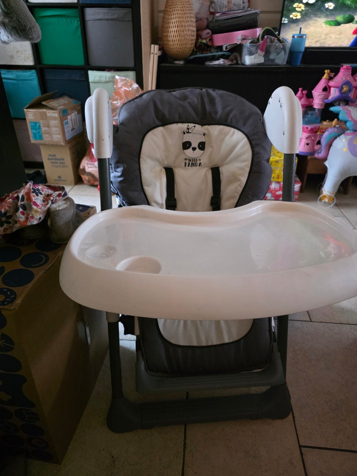 Hauck Sit n Relax Wild Panda Kinderstoel met Babyinzet, Ophalen, Meegroeistoel, Gordel(s)