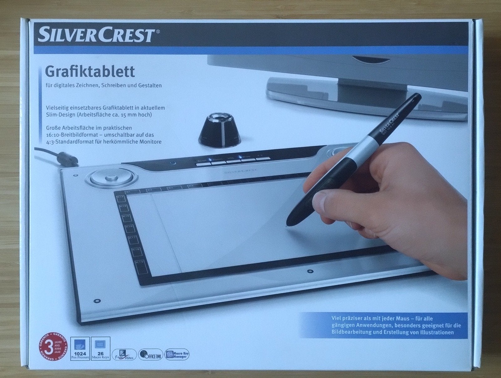 Tekentablet SilverCrest, Computers en Software, Ophalen of Verzenden, Zo goed als nieuw, Bedraad, SilverCrest