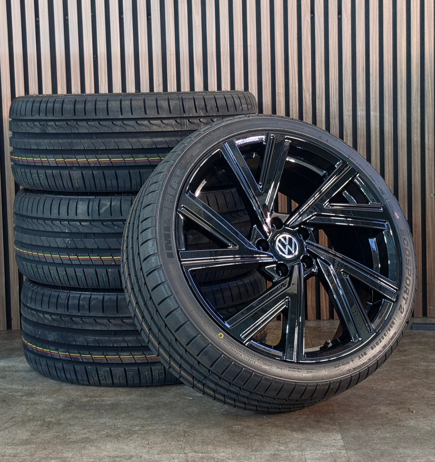 NIEUWE 19" Sport Velgen+NIEUWE Banden 5x112 Volkswagen Golf, 19 inch, Rc, Banden en Velgen, Nieuw