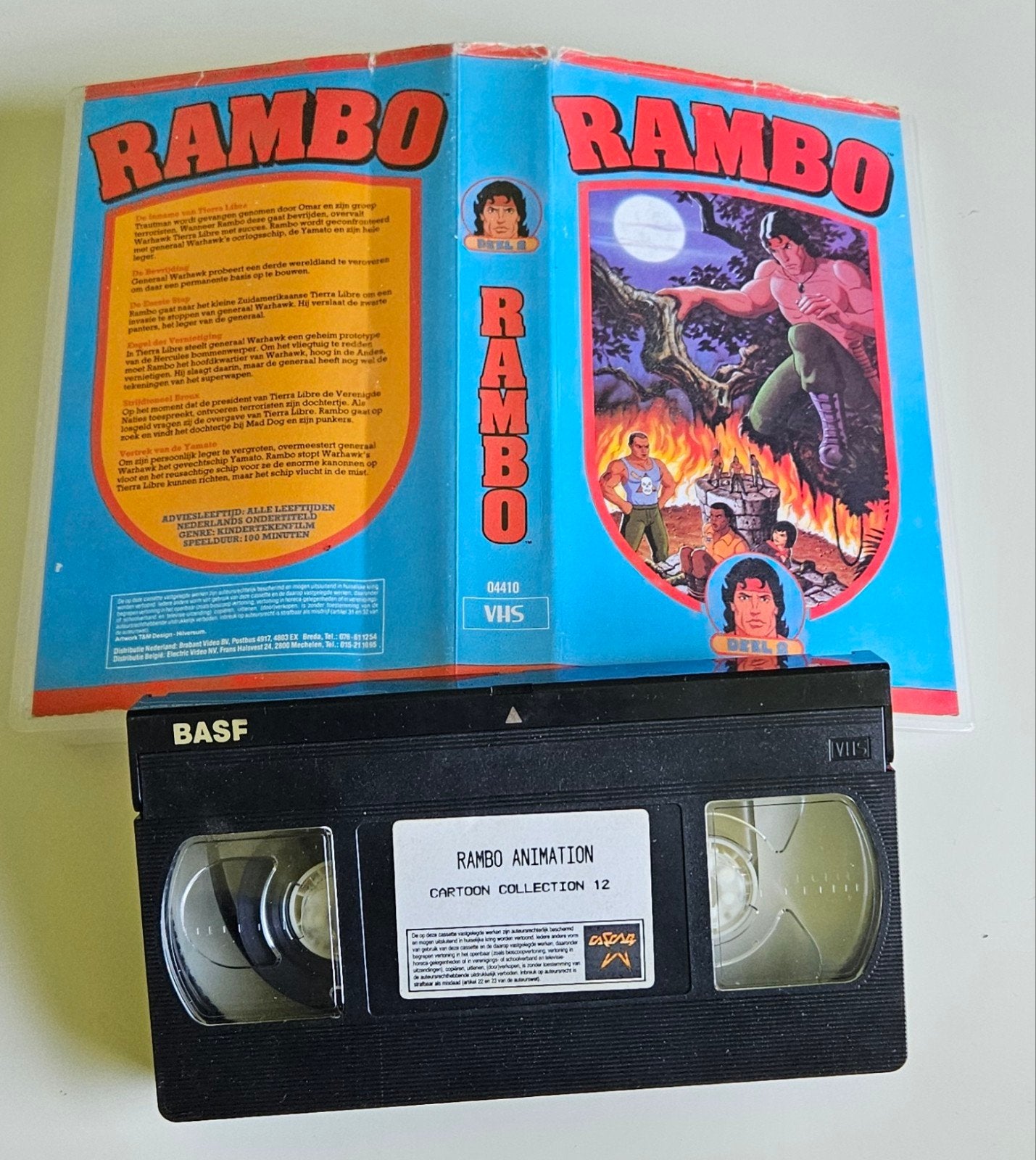 Rambo Animatie VHS - Cartoon Collection 12, Nederlands ondertiteld, Gebruikt, Verzenden, Alle leeftijden