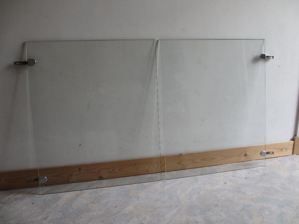 2 glazen deurtjes, Ophalen, 50 tot 100 cm, Minder dan 25 cm, Minder dan 100 cm