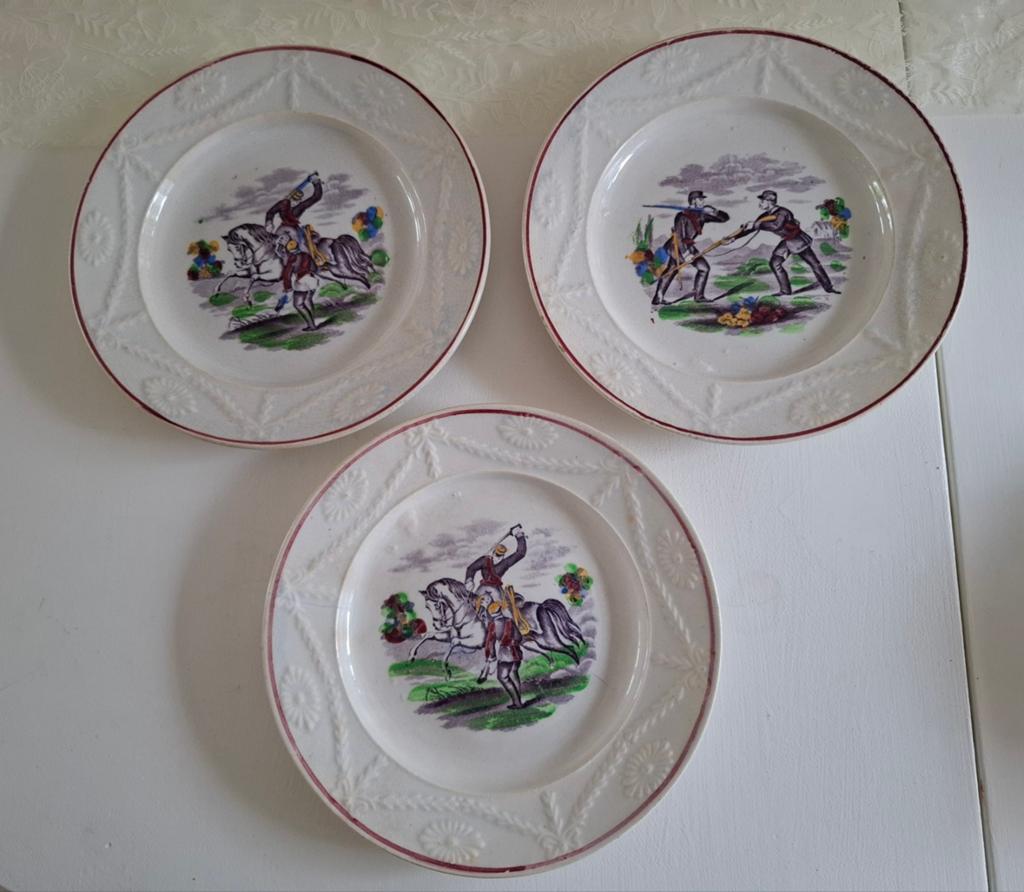 Herdenkingsborden Slag bij Waterloo - ca. 1850, Antiek en Kunst, Ophalen of Verzenden