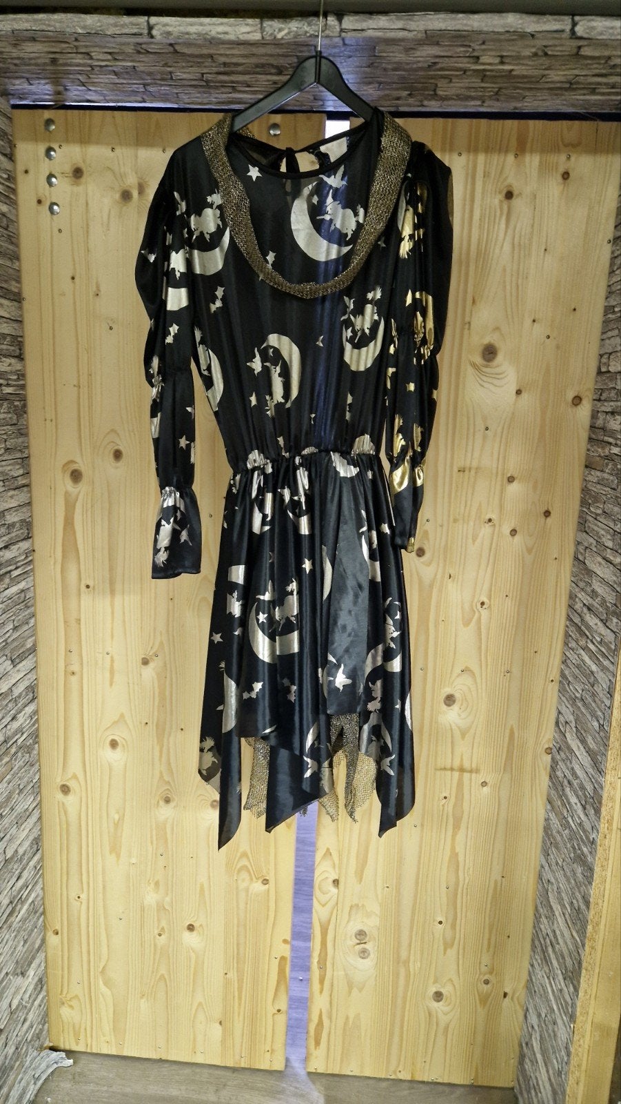 helloween jurk met hoed, Ophalen of Verzenden, Zo goed als nieuw, Maat 38/40 (M), Halloween