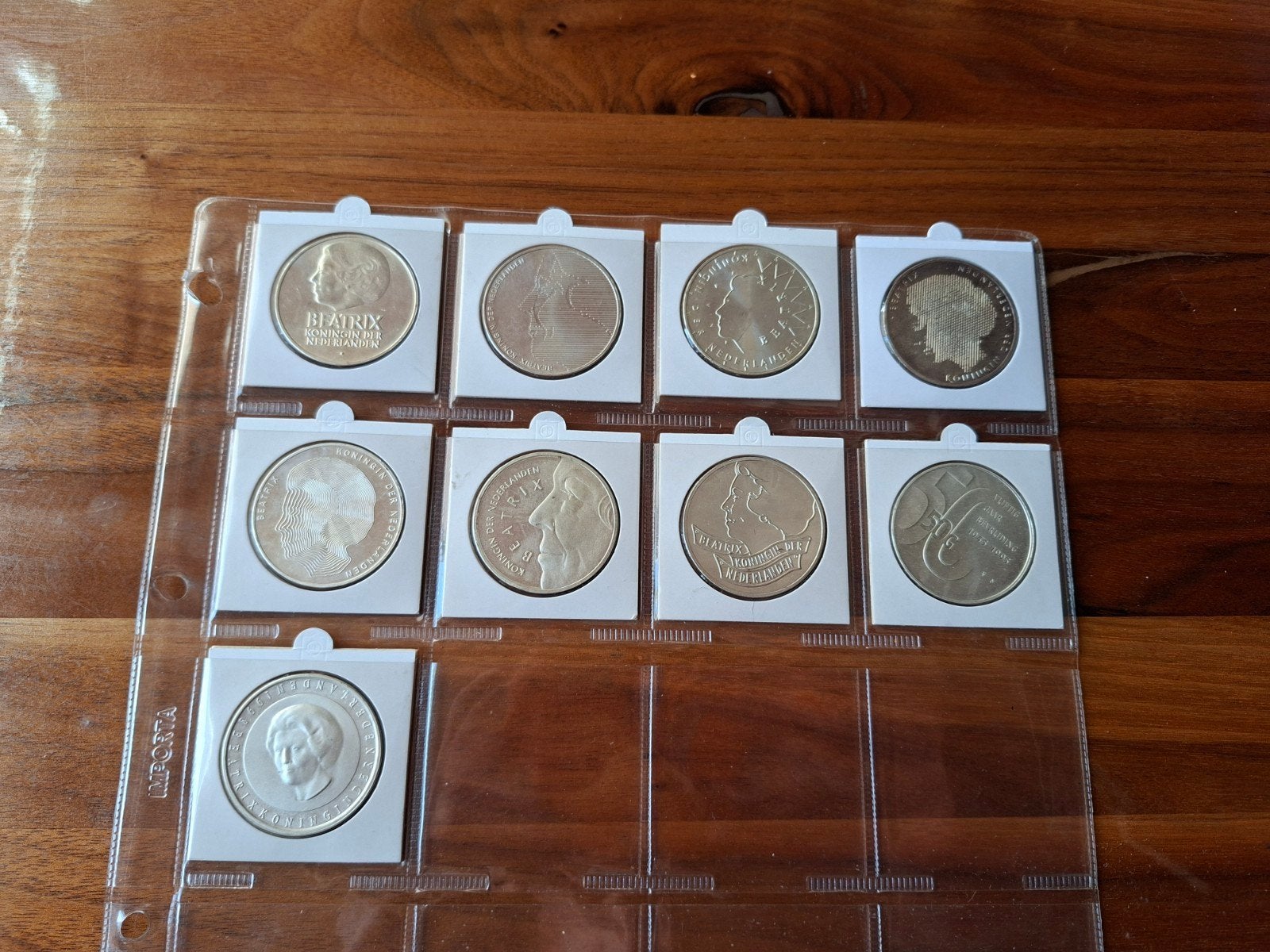 complete serie 50 gulden beatrix 1982 - 1998, Setje, Koningin Beatrix, Zilver, Ophalen of Verzenden