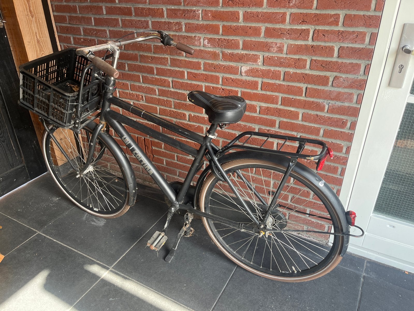 Opknap fiets Cortina U4 transport 28 inch, Overige merken, Terugtraprem, Gebruikt, Versnellingen
