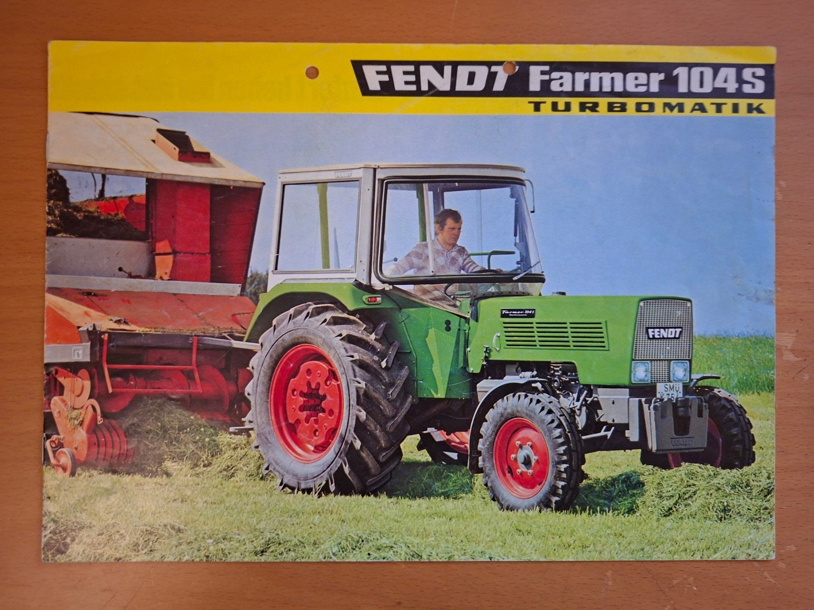 Folder Fendt Farmer 104S Turbomatik, Ophalen of Verzenden, Gelezen, Tractor en Landbouw