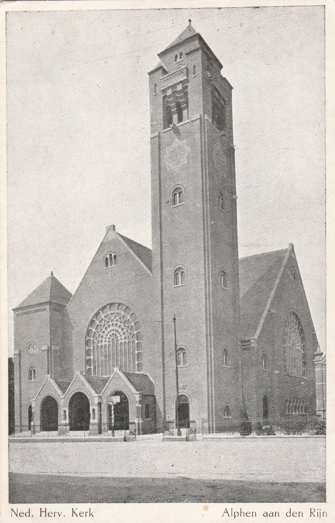 alphen a/d rijn - n.h. kerk, Verzamelen, Ansichtkaarten | Nederland, Ophalen of Verzenden, Zuid-Holland