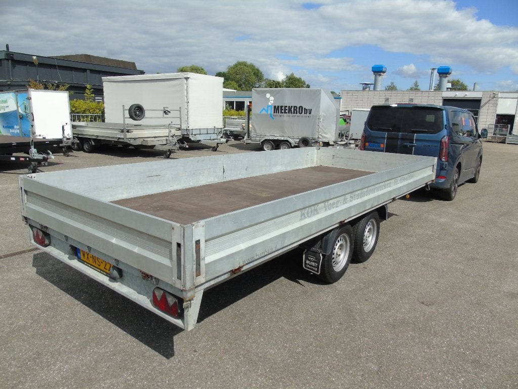 Humbaur HT3000 tandemasser plateau 510x210cm 3000kg, Ophalen of Verzenden, Gebruikt