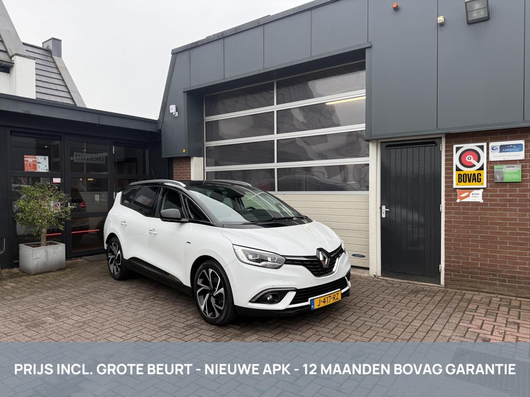 Renault Grand Scenic 1.3 TCe Bose 7p. CARPLAY *ALL-IN PRIJS*, 12 maanden, 4 cilinders, Wit, 84 €/maand
