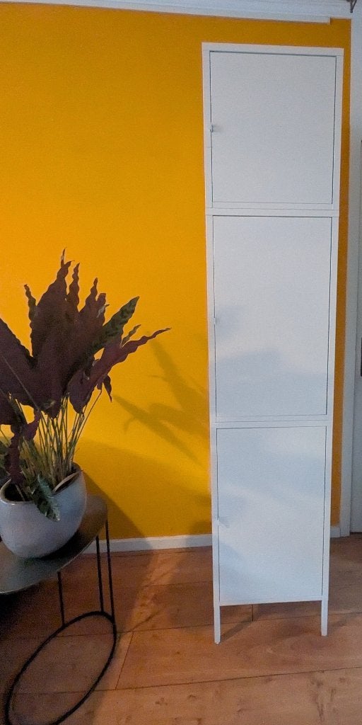 Driedelige Ikea Lixhult lockerkast - Wit, Huis en Inrichting, Ophalen, Zo goed als nieuw, Modern, Industrieel