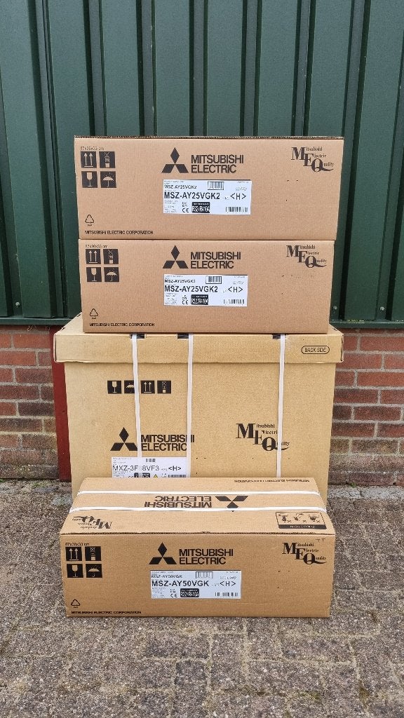 Multi split Mitsubishi Electric 1x AY5 kw en 2x AY2,5 kw, Ophalen, Koelen en Ontvochtigen, Energieklasse A of zuiniger, Nieuw