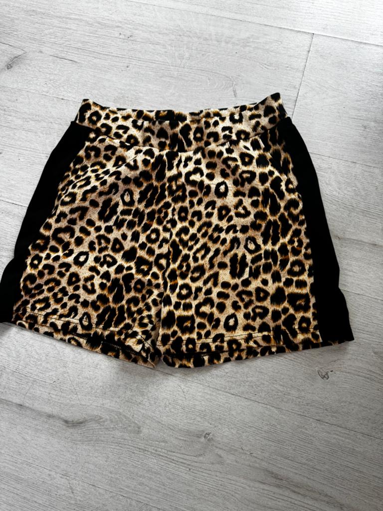 Kort panter broekje, Verzenden, Maat 42/44 (L), Nieuw, Bruin