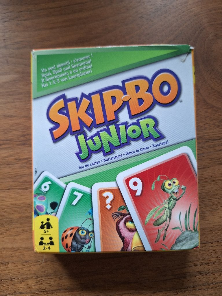 Skip-Bo Junior, Hobby en Vrije tijd, Gezelschapsspellen | Kaartspellen, Een of twee spelers, Ophalen, Gebruikt, Mattel