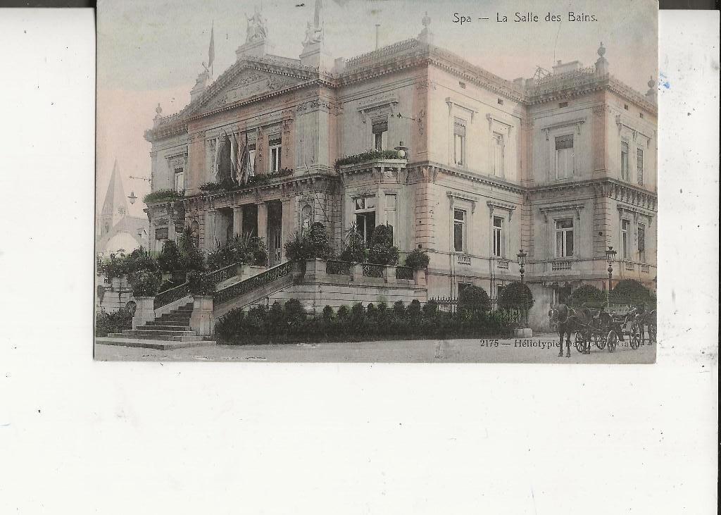 Spa Badhuis met koets, Ophalen of Verzenden, Voor 1920, Ongelopen