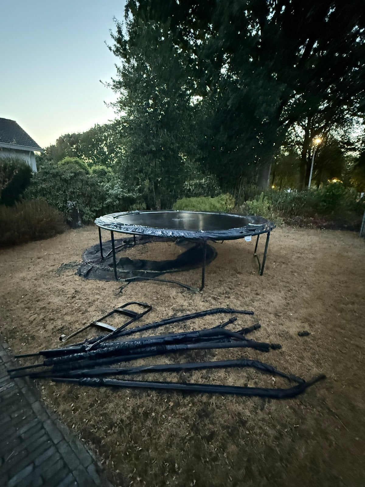 Salta Trampoline met veiligheidsnet en ladder, Ophalen, Gebruikt
