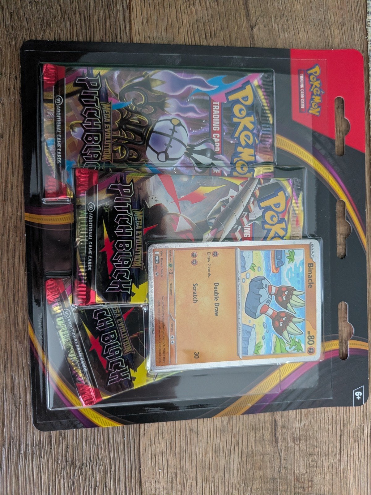 Pokémon TCG Pitch Black Mega Evolution 3Pack Blister, Ophalen of Verzenden, Nieuw, Booster, Foil