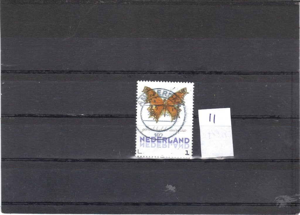 Nederland Kaderpostzegel Vlinders gest 11, Ophalen of Verzenden, Gestempeld