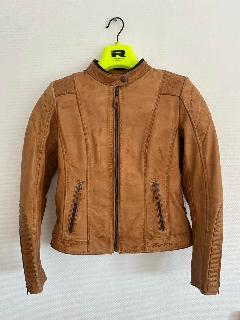 Z.g.a.n Richa Lausanne leren motorjas dames small, Ophalen of Verzenden, Tweedehands, Dames, Jas | leer