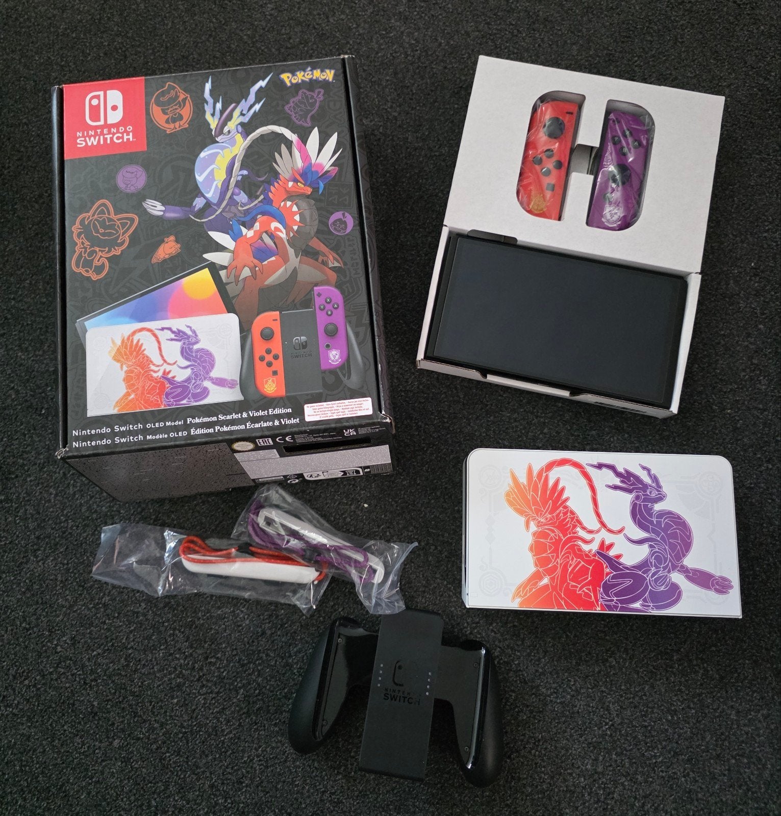 Nintendo Switch Oled Pokémon Scarlet en Violet, Ophalen of Verzenden, Nieuw, Met 2 controllers, Switch OLED