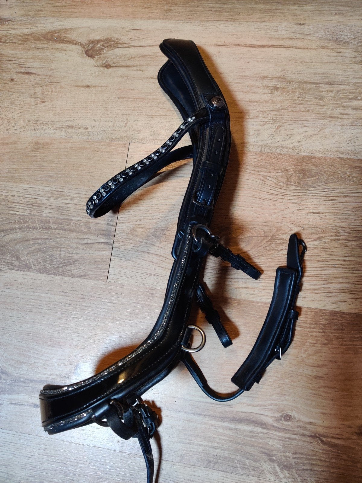 PresTeq FaySport glitter zwart hoofdstel cob, Dieren en Toebehoren, Paarden en Pony's | Hoofdstellen en Tuigage, Hoofdstel, Ophalen of Verzenden