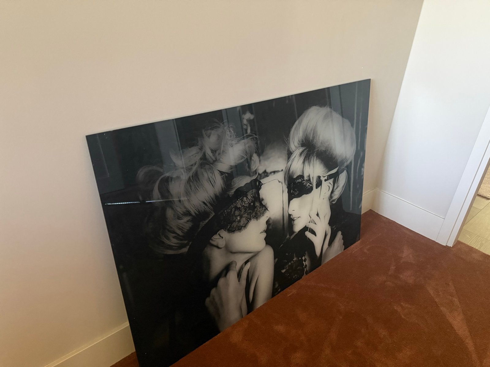 Stijlvolle plexiglas zwart-wit schilderij, Ophalen, Foto, Fotografie