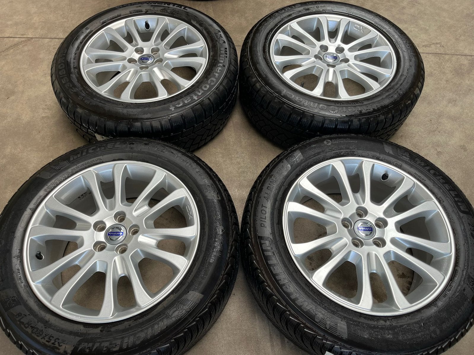 18” originele Volvo XC60 winter velgen | 2 sets, Auto-onderdelen, Banden en Velgen, Ophalen, 18 inch, Gebruikt, Banden en Velgen