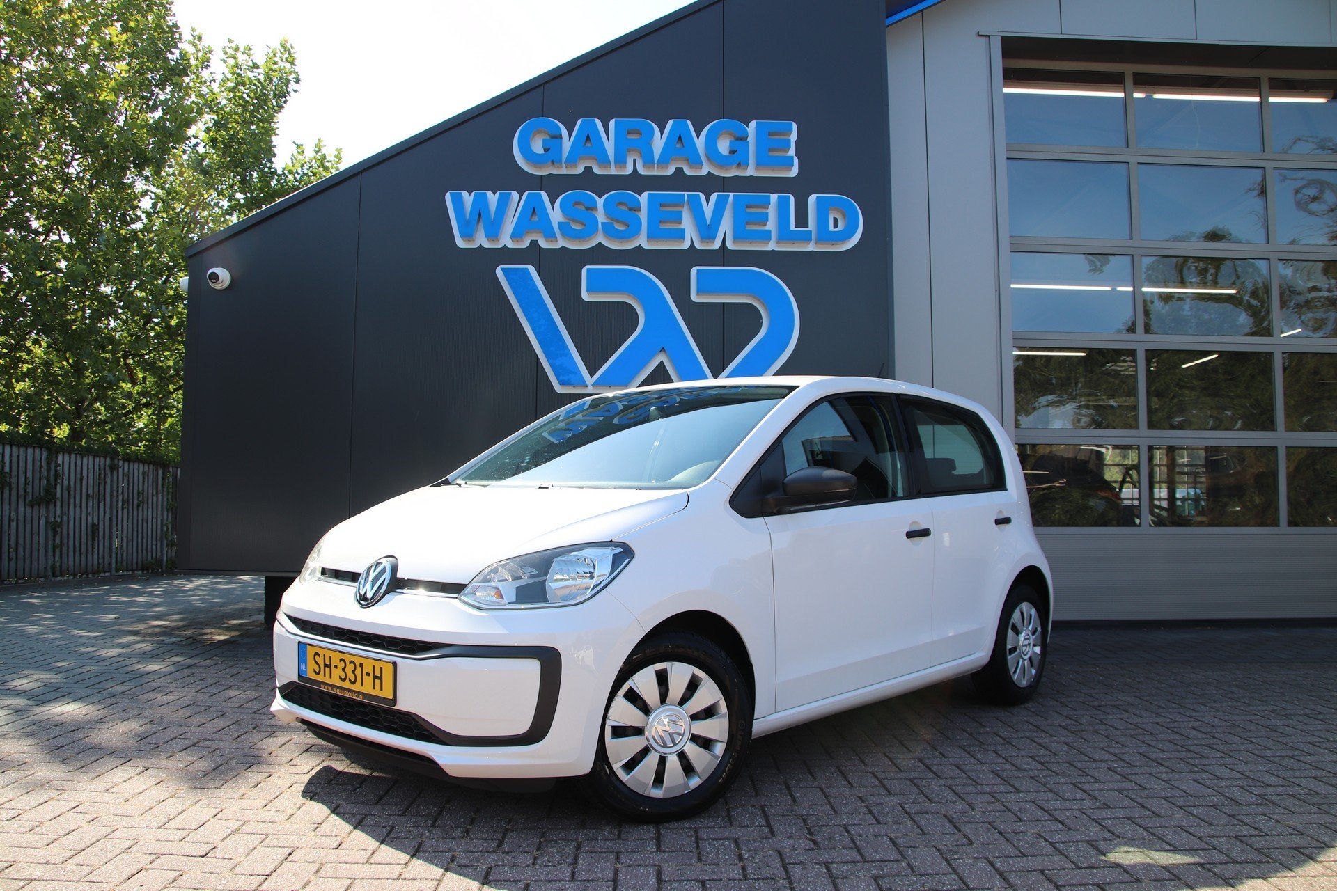 Volkswagen Up! 1.0 Airco/Bluetooth/ALL SEASON/Elekt.pakket, Voorwielaandrijving, Stof, Gebruikt, Wit
