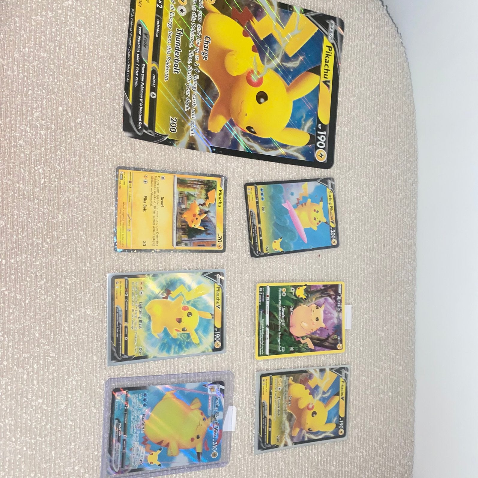 Pikachu pokemon kaarten, Ophalen of Verzenden, Nieuw, Meerdere kaarten, Foil