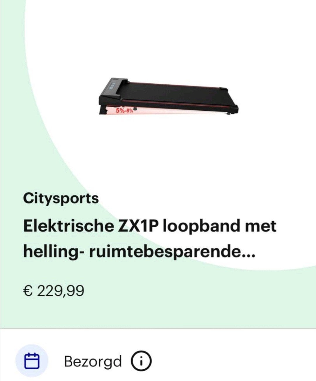 Citydports Loopband met hellingfunctie, Ophalen, Gebruikt, Loopband