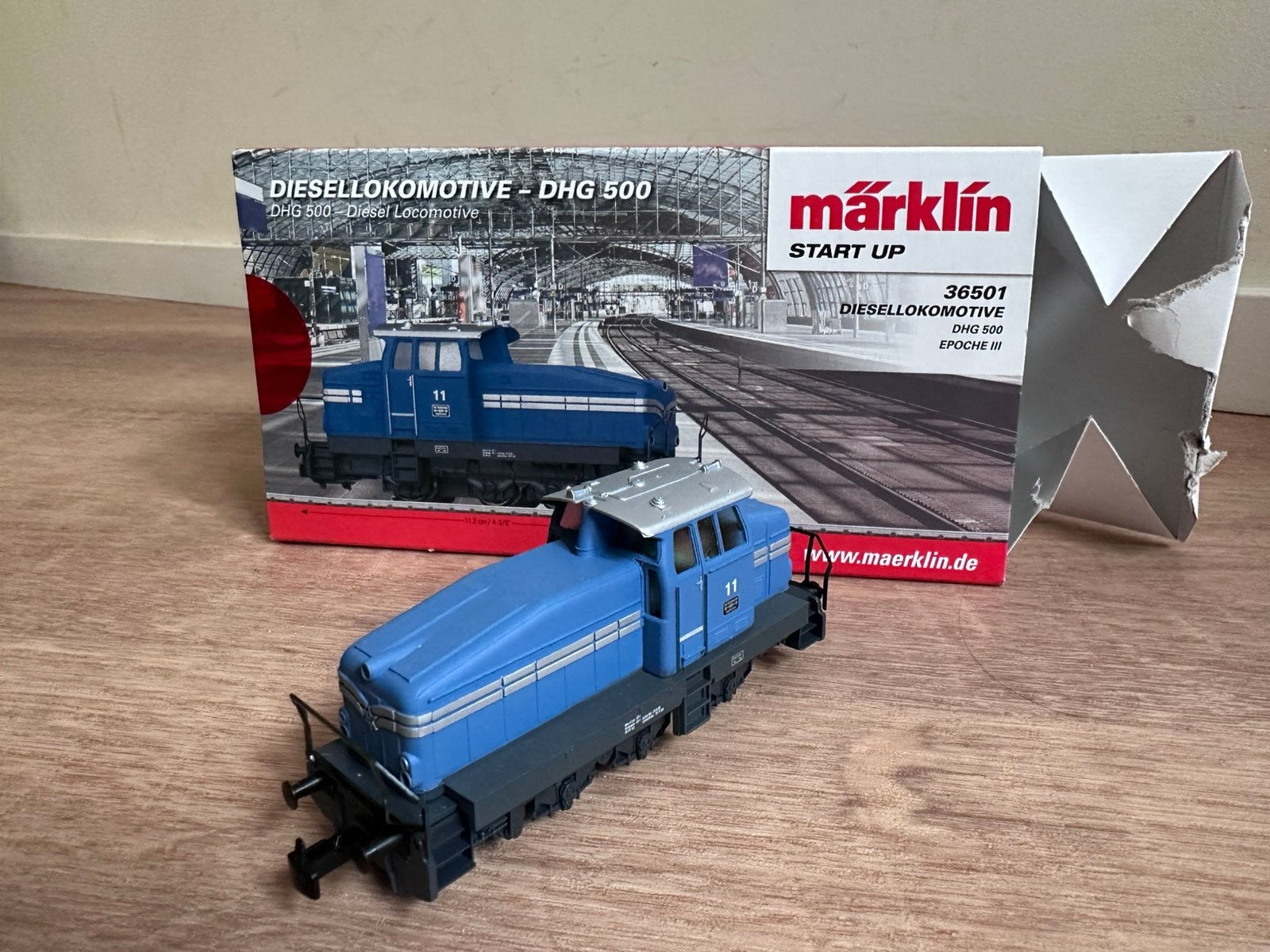 DHG 500 (Marklin 36501) Diesellocomotief + ovp, Wisselstroom, Locomotief, Ophalen of Verzenden, Zo goed als nieuw