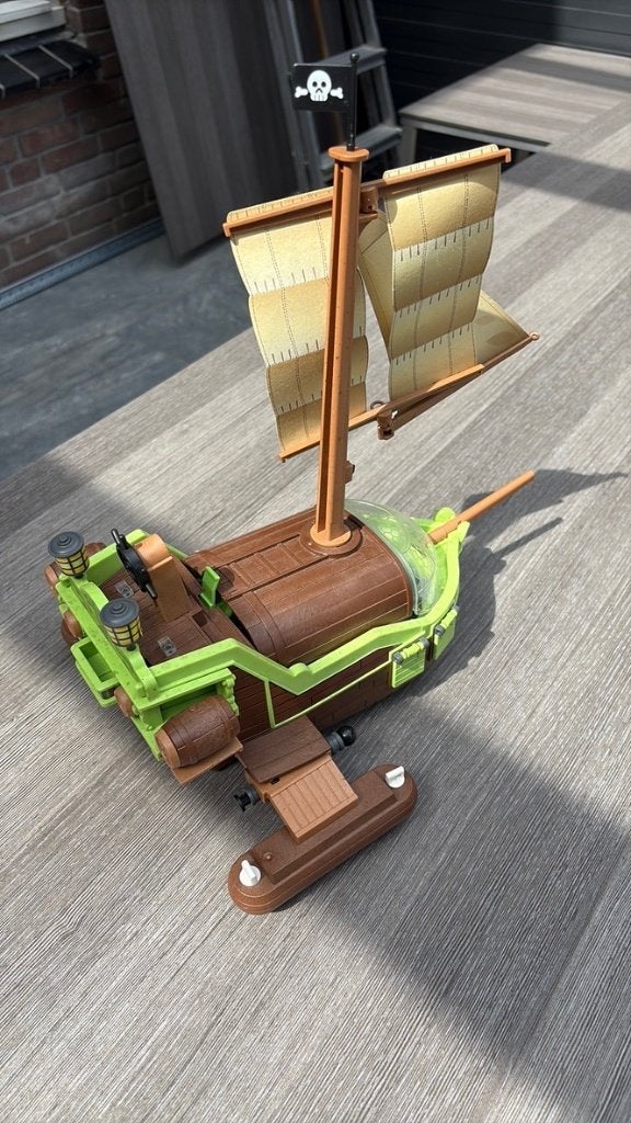 Playmobil Super 4 Piraten-Kameleon met Ruby 9000 + doos, Pirates, Gebruikt, Complete set, Ophalen of Verzenden