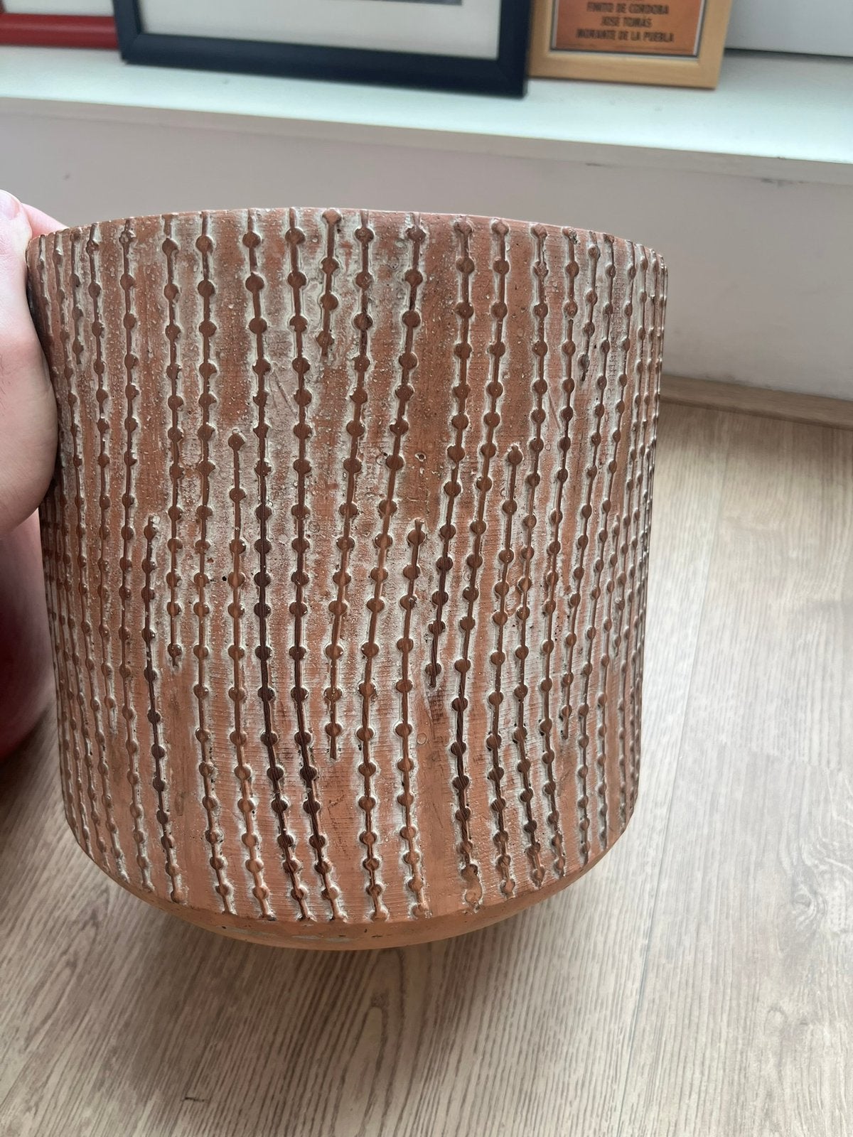 Keramische plantenpot, Ophalen, Rond, Nieuw, Terracotta
