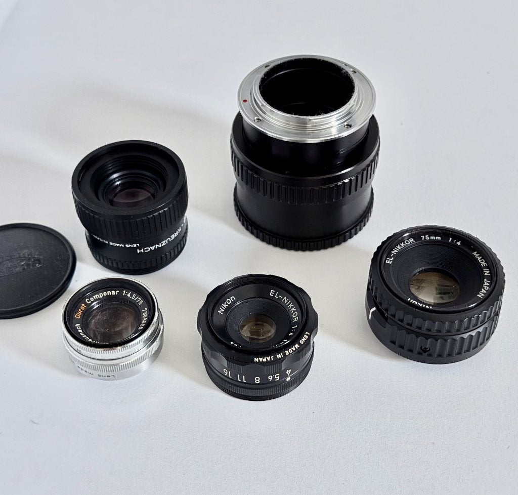 4 vergroting objectieven Nikon, Schneider + Helicoid M42-FX, Audio, Tv en Foto, Fotografie | Lenzen en Objectieven, Gebruikt, Overige typen