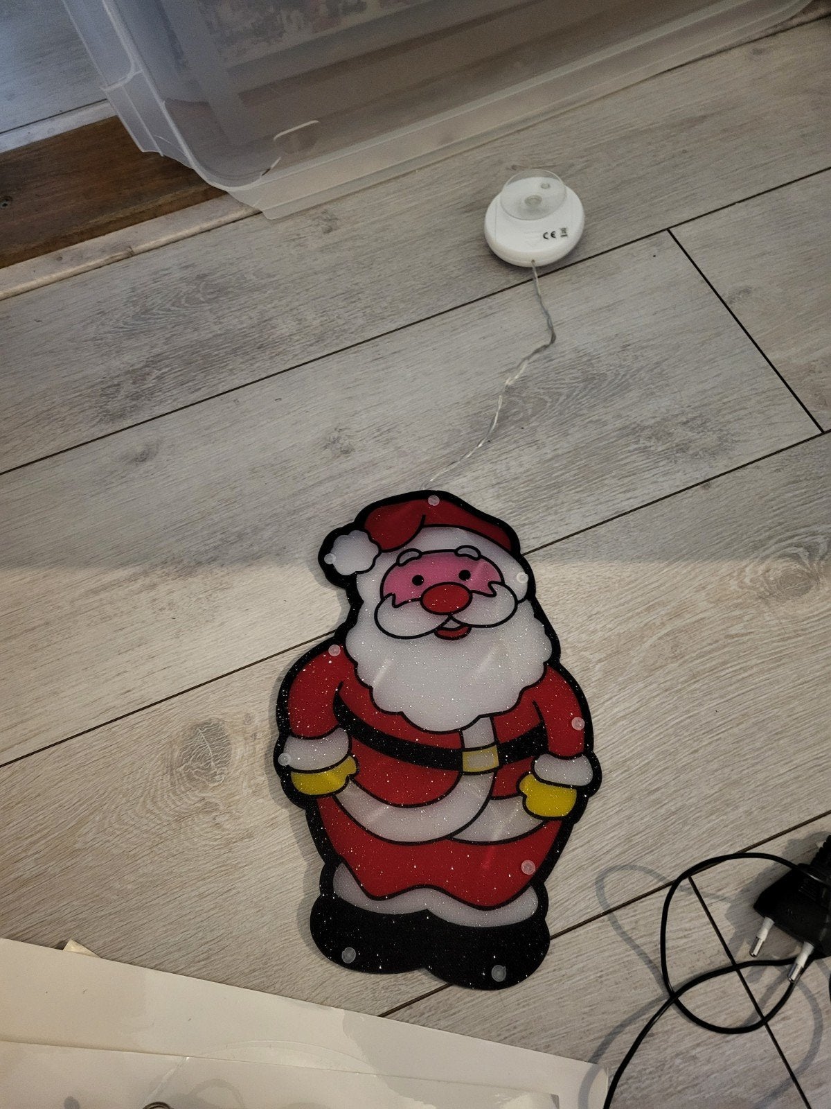 Kerst hanger raam hanger kerstman met licht, Ophalen of Verzenden