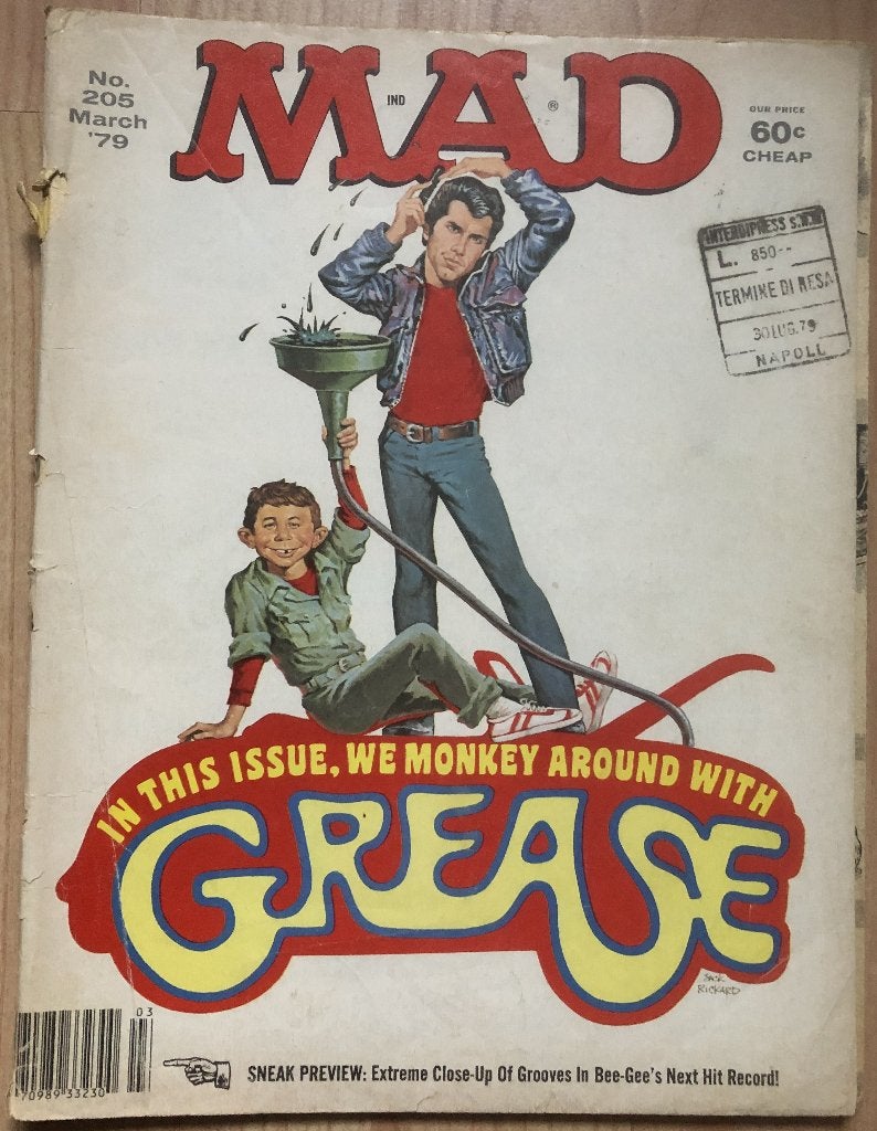 MAD - GREASE - STRIPBLAD - NO. 205 MARCH 1979 - ENGELS, Eén stripboek, Ophalen of Verzenden, Zo goed als nieuw