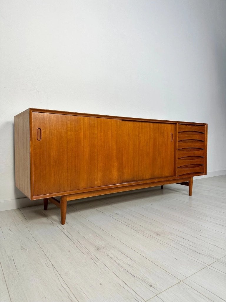 Arne Vodder OS29 teak dressoir Sibast Deens design jaren 60, Ophalen of Verzenden, Zo goed als nieuw, 25 tot 50 cm, Teakhout