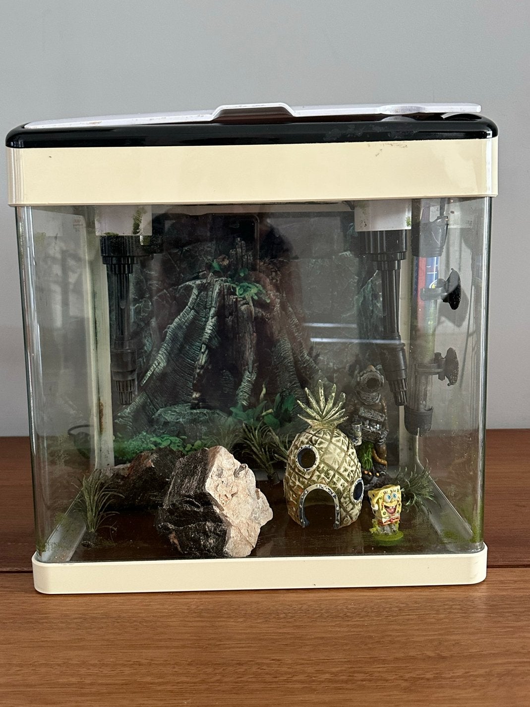 Superfish aquarium + accessories, Ophalen, Gebruikt, Leeg aquarium, Inclusief deksel
