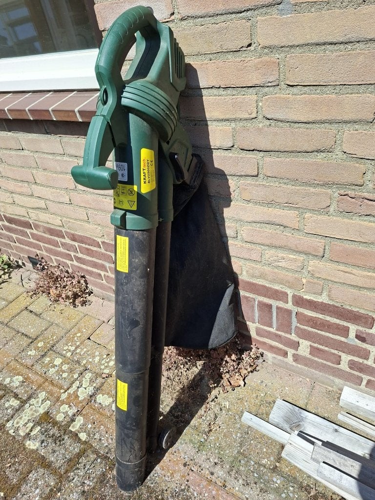 Bladblazer en bladzuiger, Tuin en Terras, Bladblazers, Ophalen, Gebruikt, Handgedragen, Met opvangzak