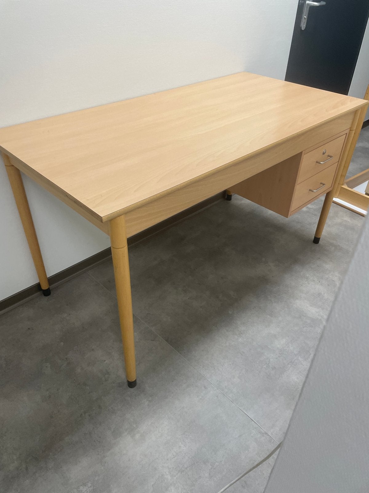 Schilte bureau met 2 lades - 140x70 cm, Ophalen, Gebruikt, Overige merken, Hout