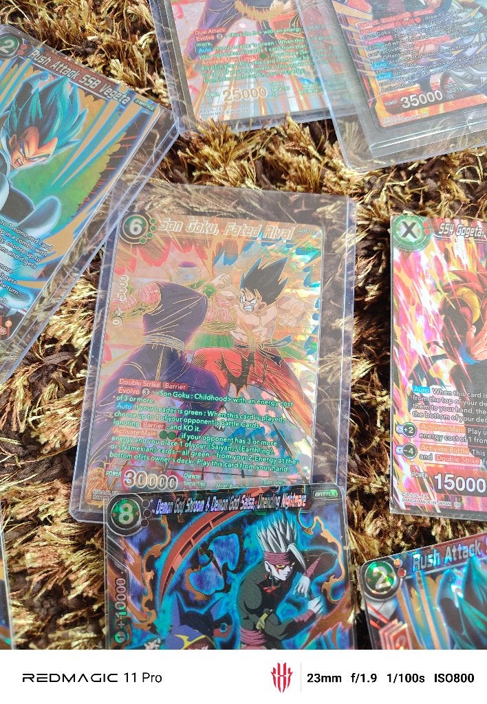 Dragonball super card game, Ophalen of Verzenden, Zo goed als nieuw, Meerdere kaarten