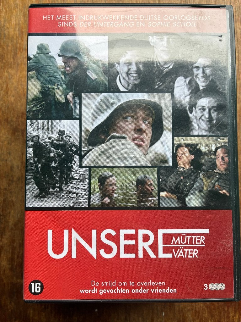 Unsere Mütter, Unsere Väter, 3 DVD box (oorlog , drama), Vanaf 16 jaar, Ophalen of Verzenden, Zo goed als nieuw