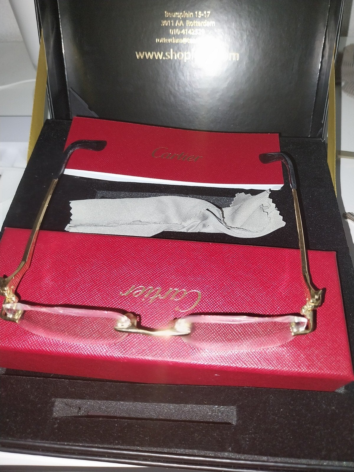Cartier bril zonder sterkte - Luxe en stijlvol, Ophalen of Verzenden, Zo goed als nieuw, Bril, Overige merken