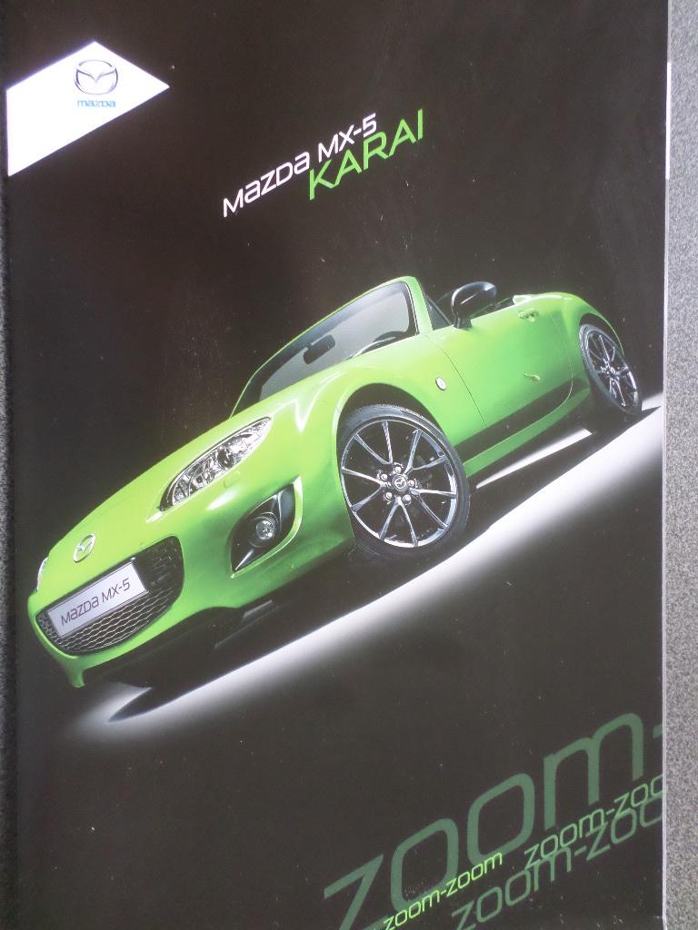 Mazda MX-5 Karai Brochure, Boeken, Ophalen of Verzenden, Zo goed als nieuw, Mazda