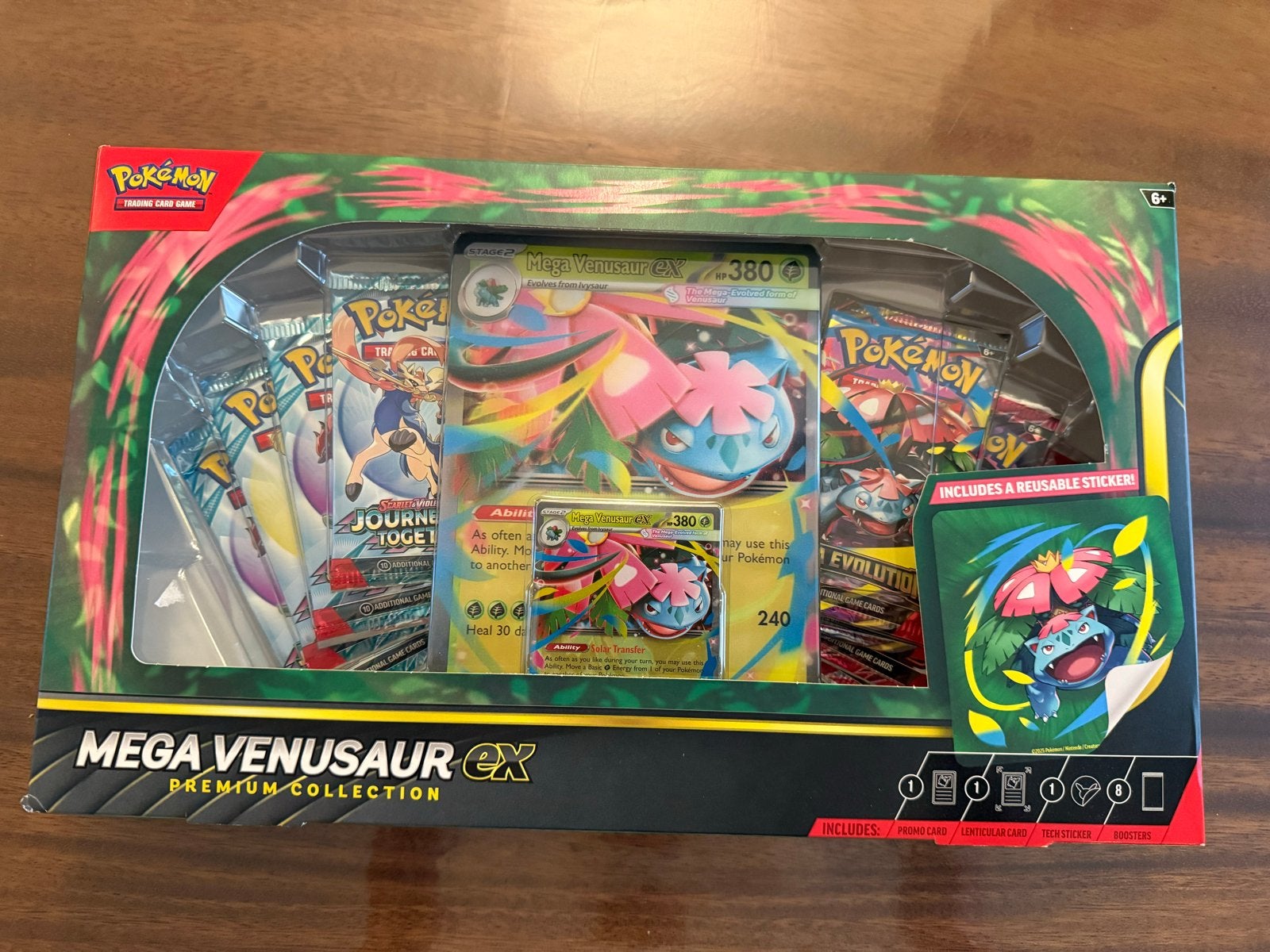 Pokémon TCG: Mega Venusaur EX Premium Collection, Ophalen of Verzenden, Nieuw, Overige typen, Foil