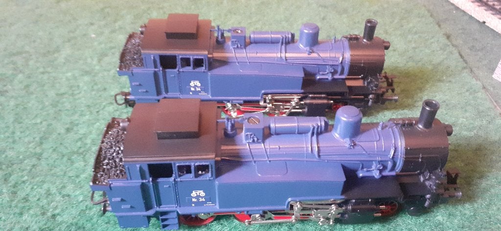 Märklin 2 x BR 74 Stoomlocomotief, Wisselstroom, Locomotief, Analoog, Ophalen of Verzenden